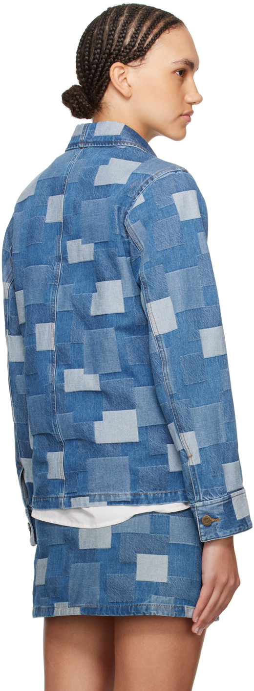 APC INDIGO SILVA DENIM JACKET