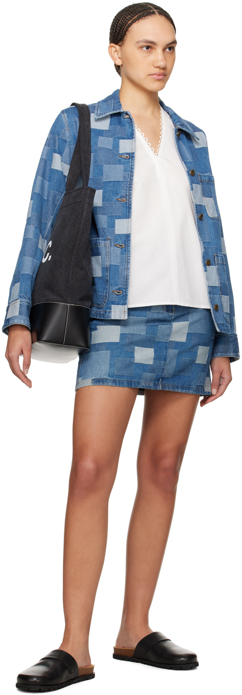 APC INDIGO SILVA DENIM JACKET