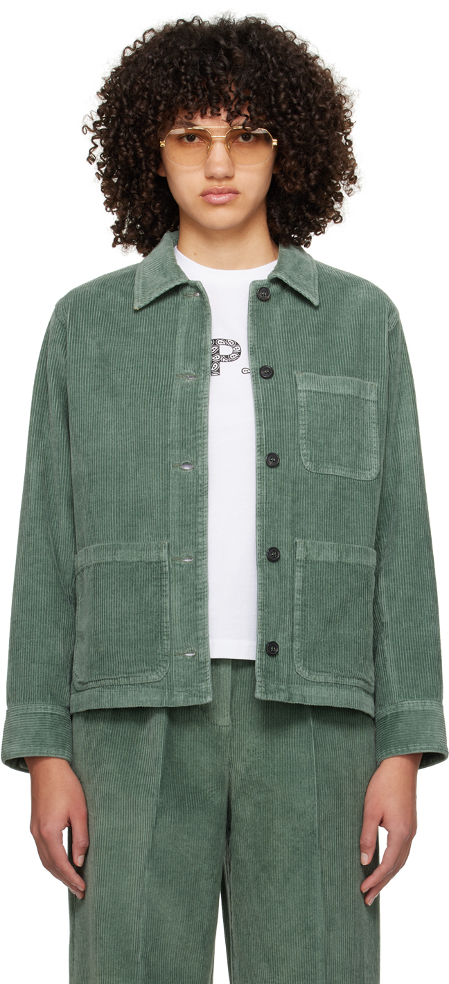 【関税込み】A.P.C. グリーン Silvana ジャケット A.P.C.: グリーン Silvana ジャケット | SSENSE 日本