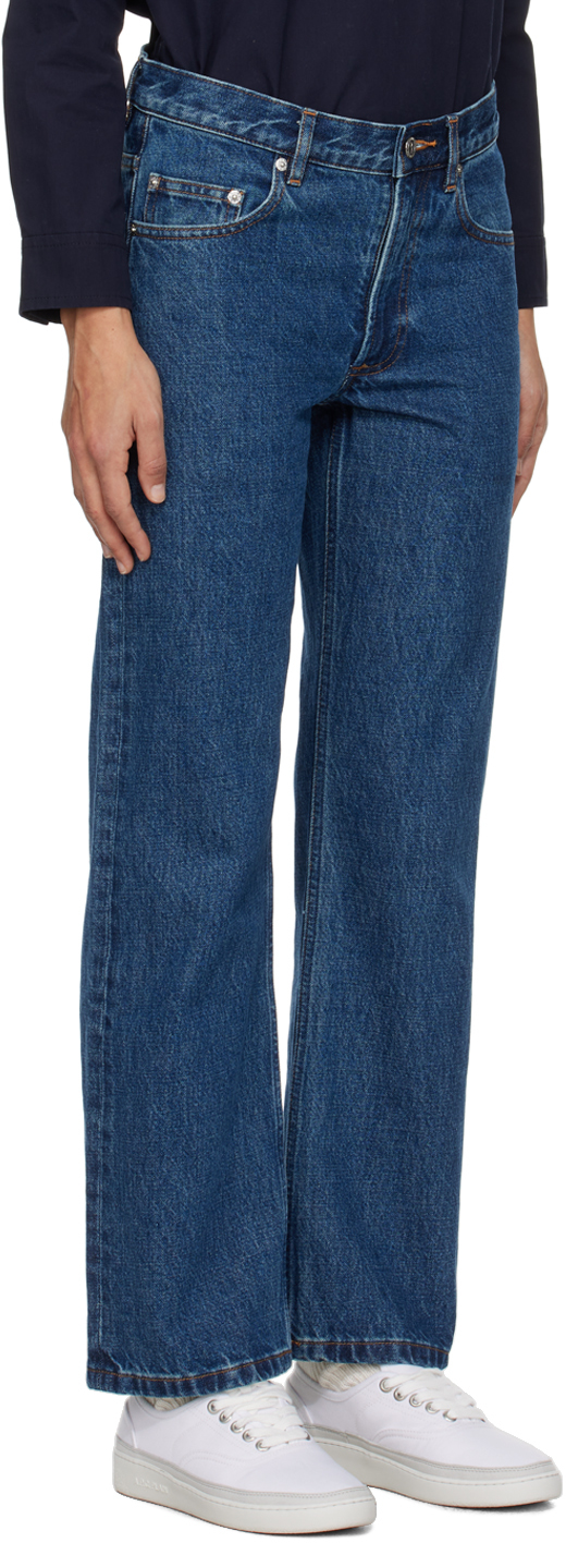 Apc Indigo Martin F Jeans In Ial Washed Indigo