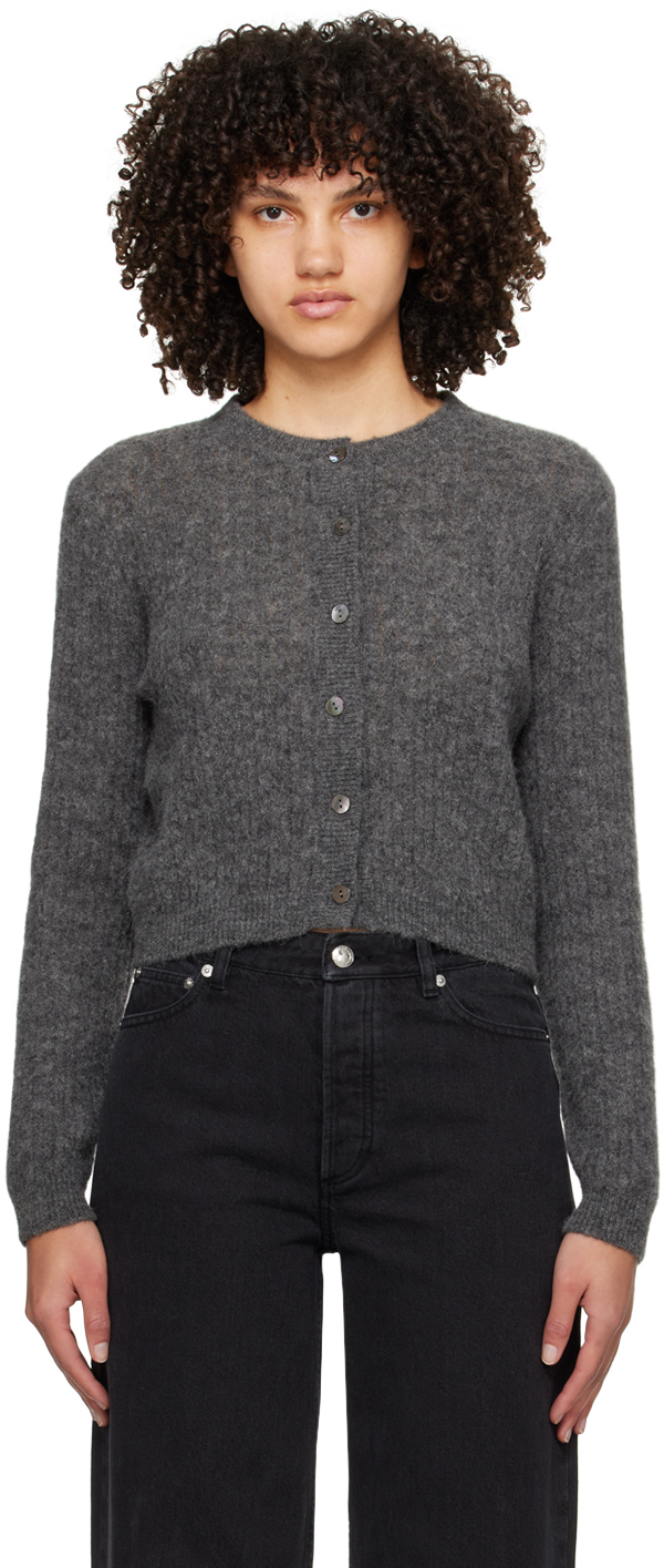 A.P.C. Gray Milo Cardigan