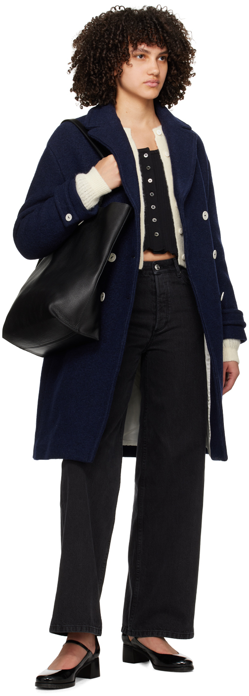 Apc Black Lettuce Edge Cardigan In Lzz Black