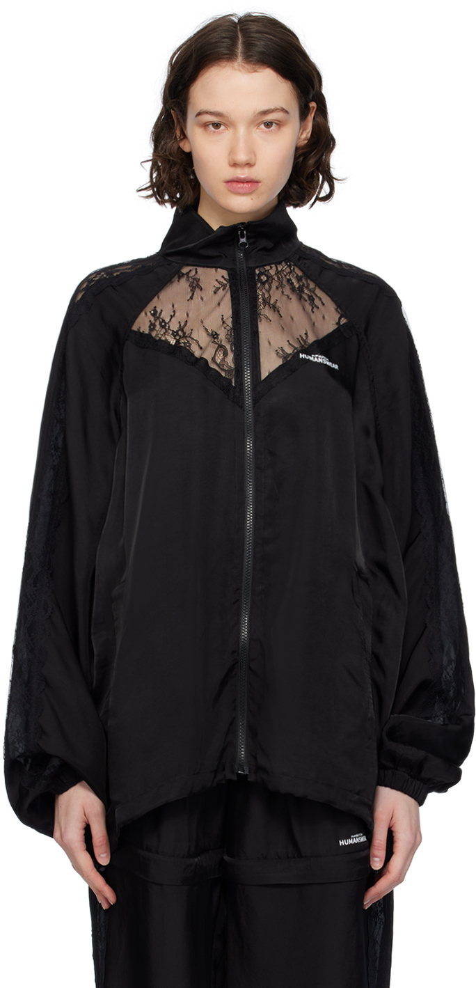 Pushbutton Black Lace Track Jacket