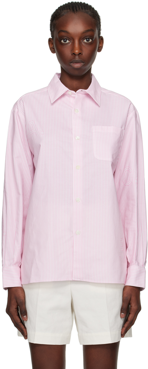 Shop Apc Pink Sela Shirt In Faa Pink