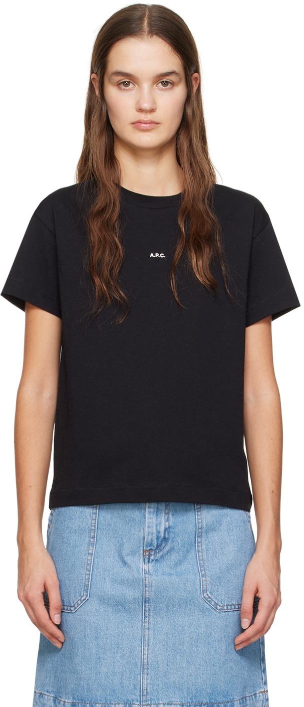 Apc Black Jade T-shirt In Lzz Black
