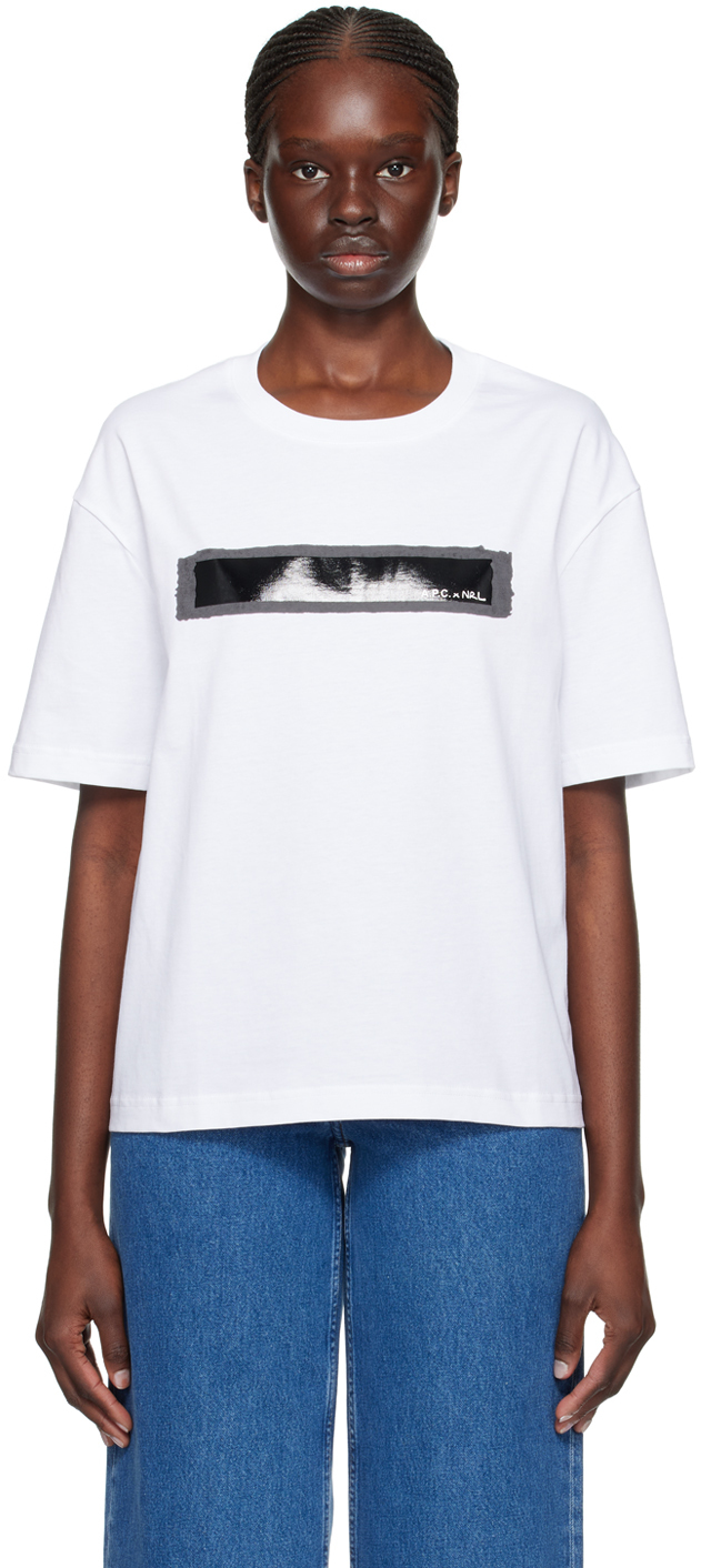 ◆A.P.C◆ ナタチャ ラムジー リーバイス ジーンTシャツ A.P.C.のNatacha Ramsay-Leviエディション ホワイト Jean T