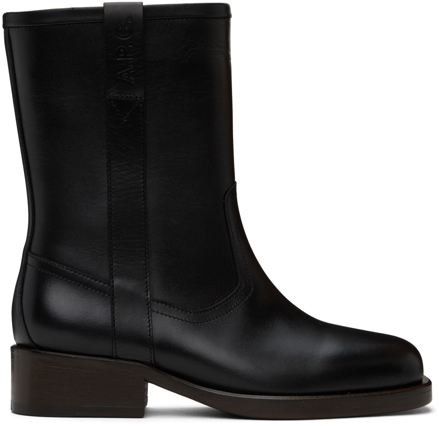 A. P.C. Black Héloïse Boots