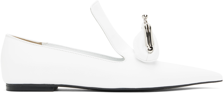 White Coin Purse Loafers