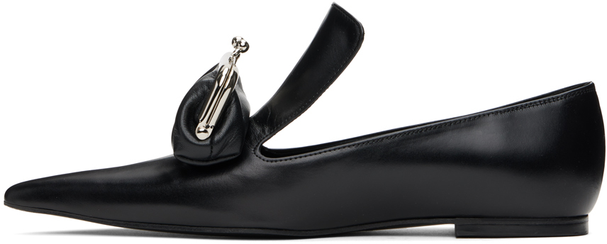 PUSHBUTTON BLACK COIN PURSE LOAFERS 