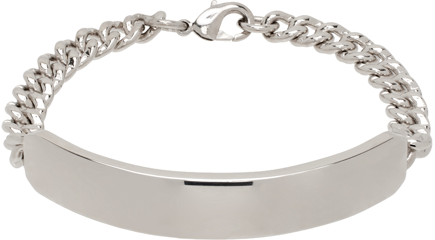 Silver Darwin Curb Chain Bracelet