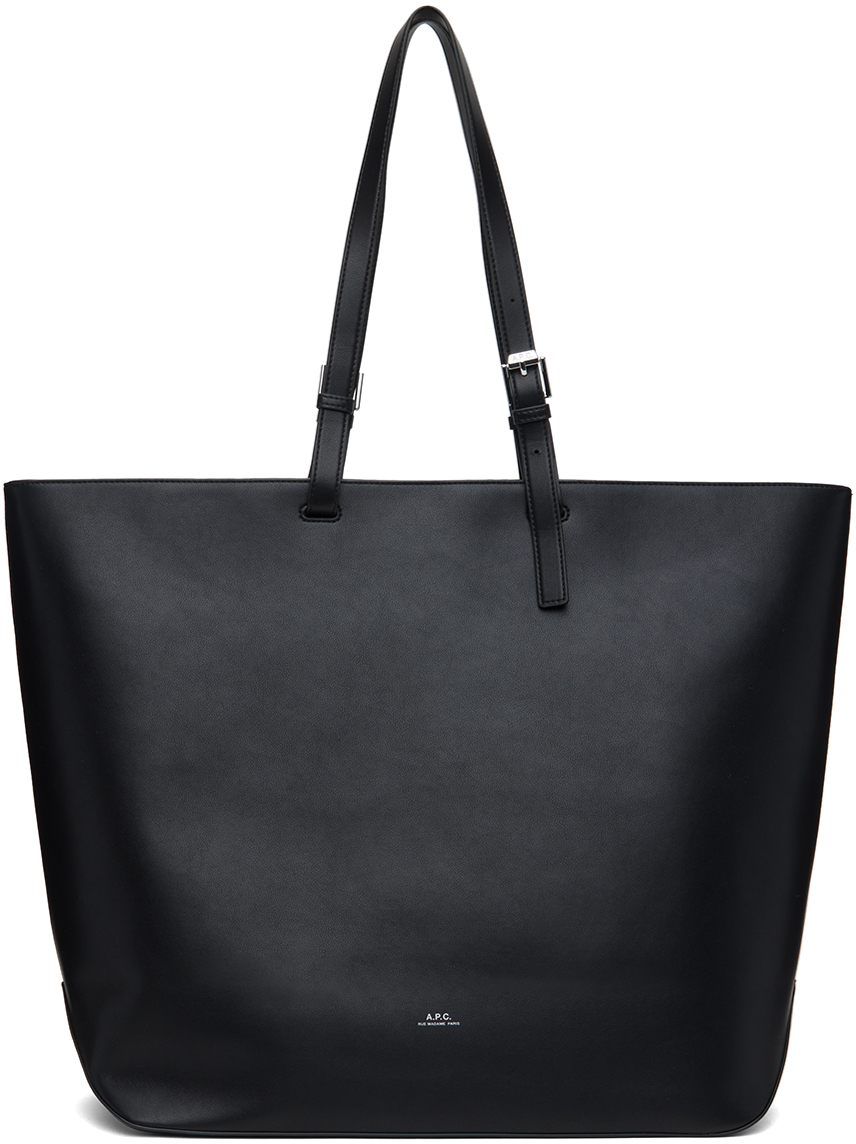 A.P.C. Black Nino Shopper Tote SSENSE UK