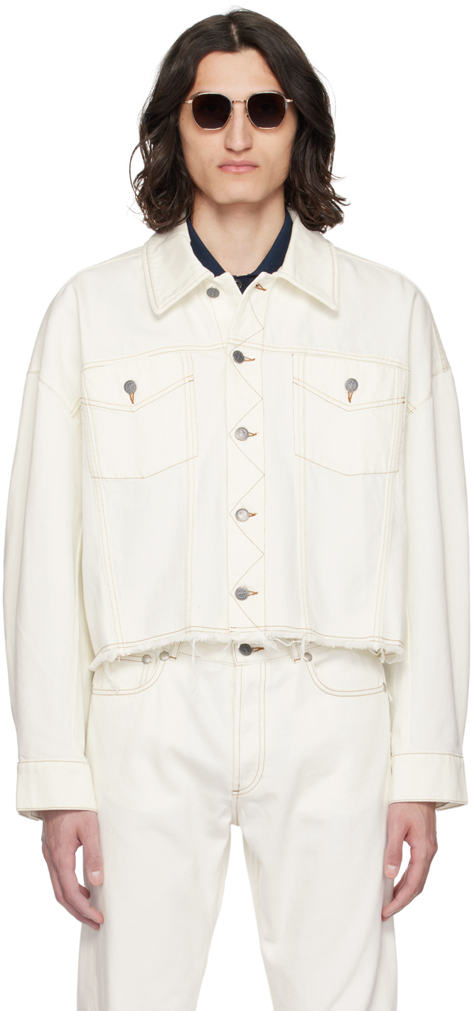 White Natacha Ramsay-Levi Edition Grosieur Denim Jacket