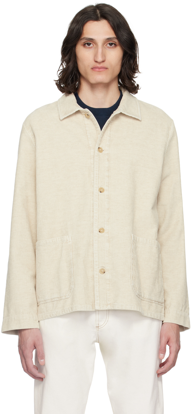A.p.c. Off-white Bobby Jacket In Aad Ecru