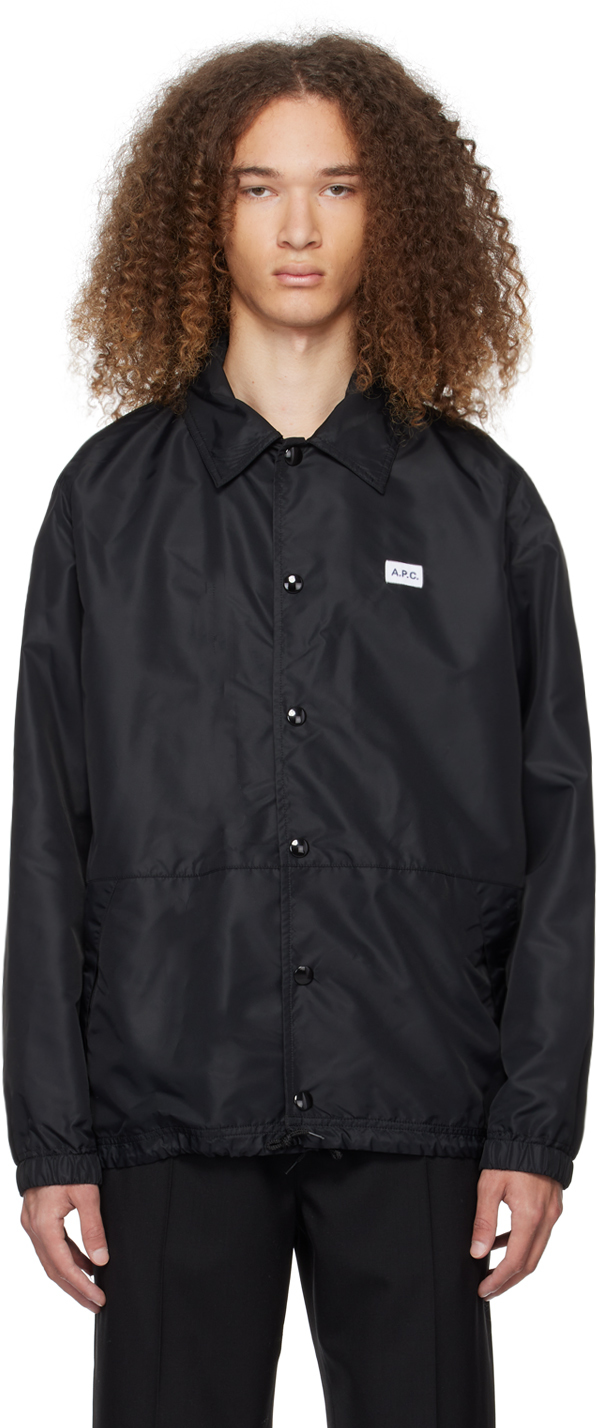 Shop Apc Black Aleksi Jacket In Lzz Black