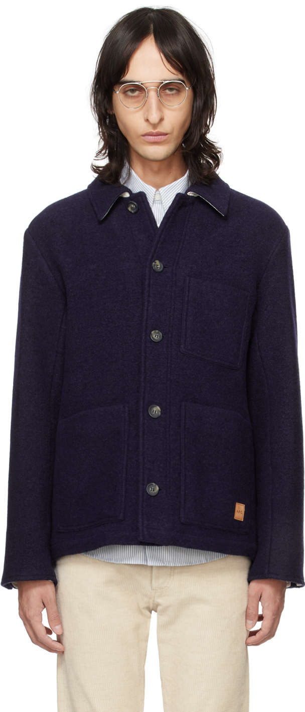 A.P.C New Emile ジャケット　Sサイズ　ネイビー Navy Emile Jacket by A.P.C. on Sale