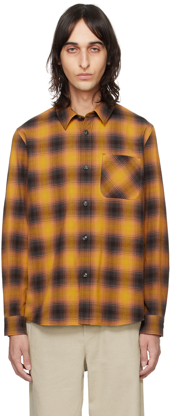 A. P.C. Yellow & Brown Trek Overshirt