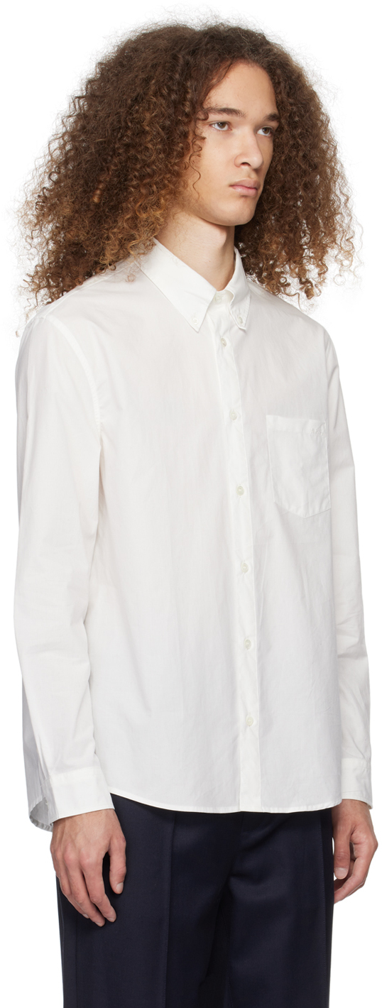 Apc White Edouard Shirt In Aab White