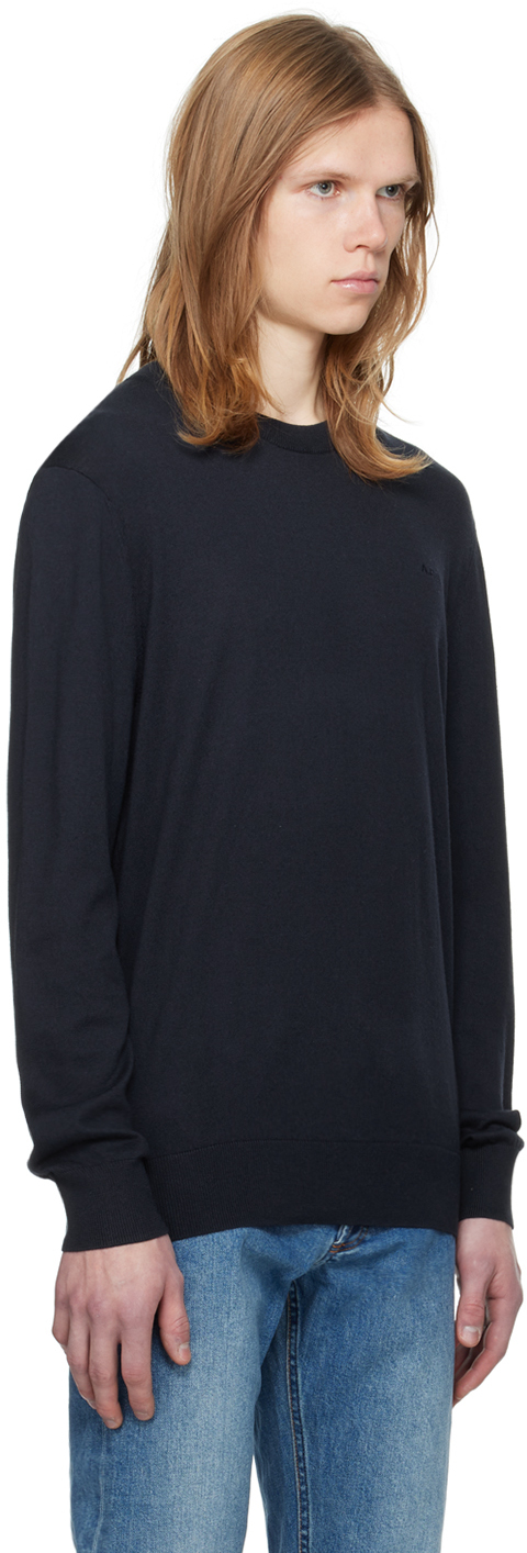 Apc Sweater A.p.c. Men Color Blue In Iak Dark Navy