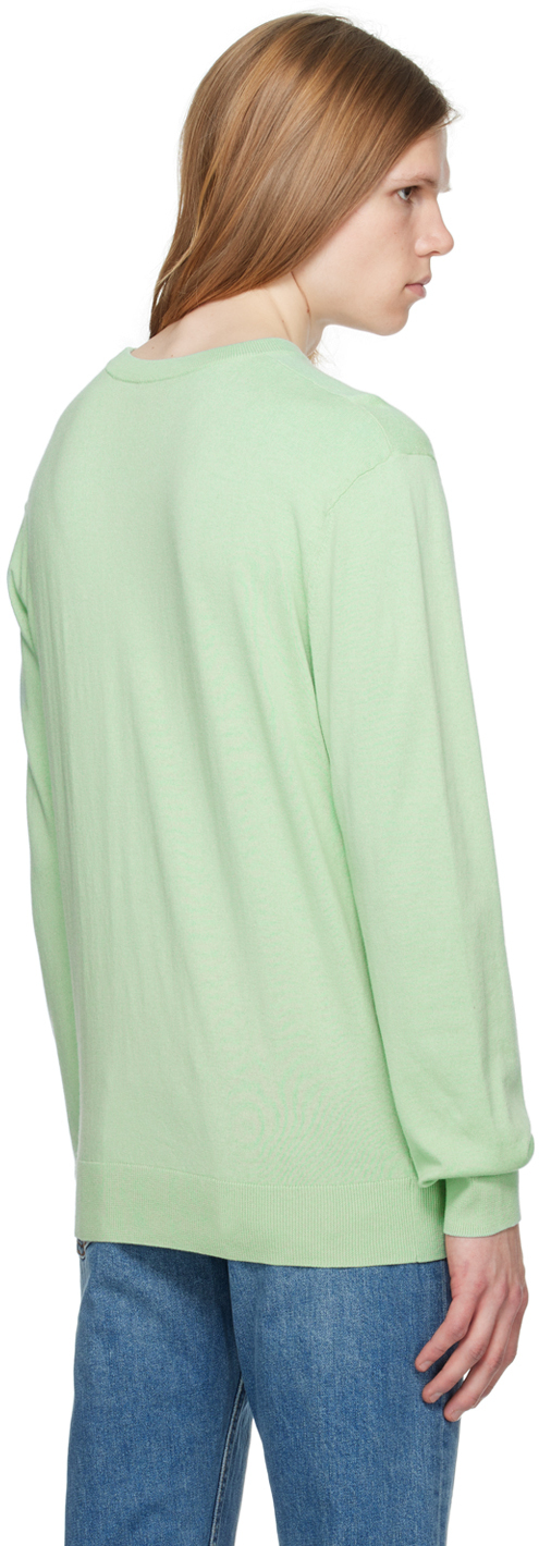 Apc Men's Julio Crewneck Sweater In Kab Pale Green