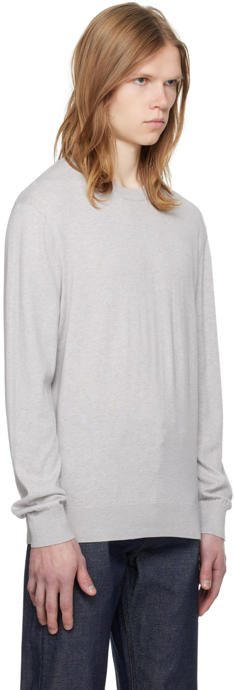 Apc Gray Julio Sweater In Plb Heathered Grey