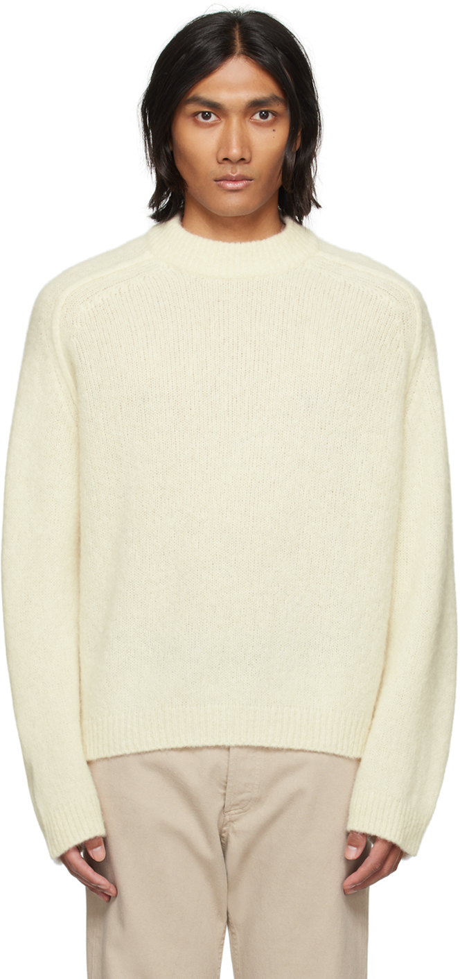 Shop Apc Off-white Tyler Sweater In Aac Off White