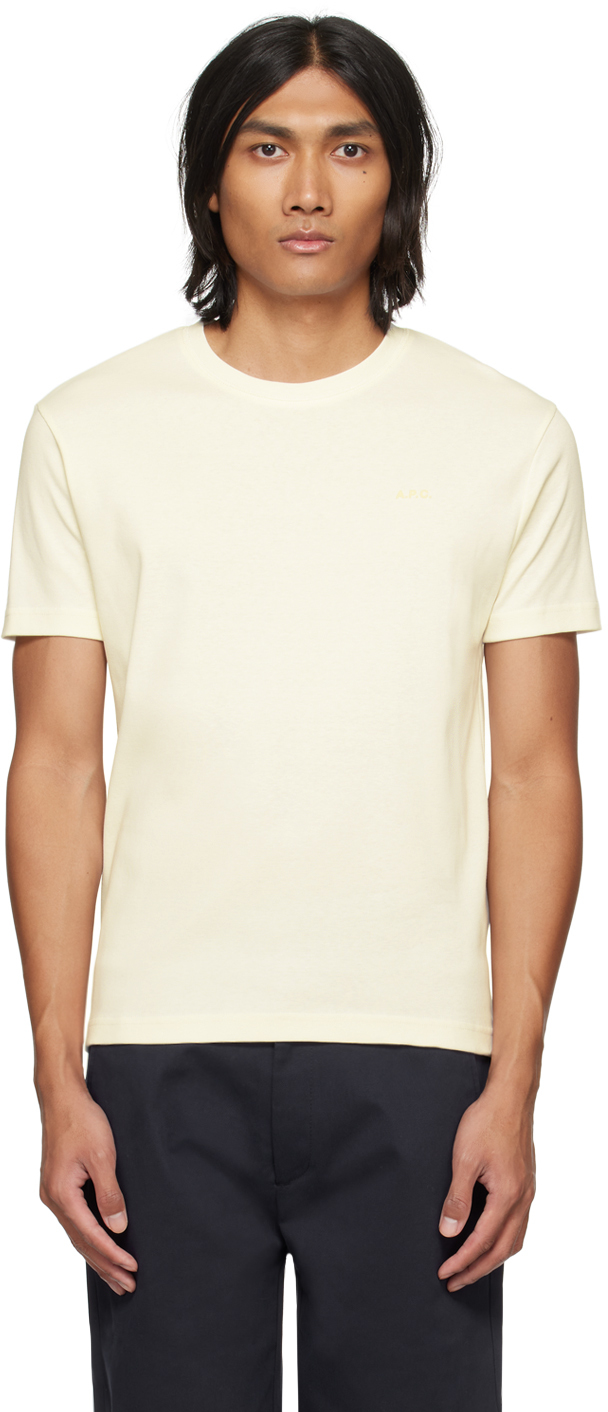 Apc Off-white Lewis T-shirt In Aad Ecru