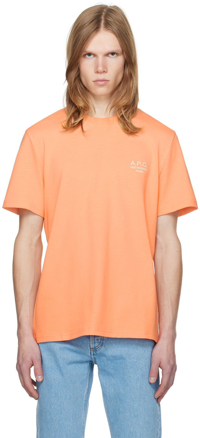 【関税込み】A.P.C. オレンジ New Raymond Tシャツ A.P.C.のオレンジ New Raymond Tシャツがセール中