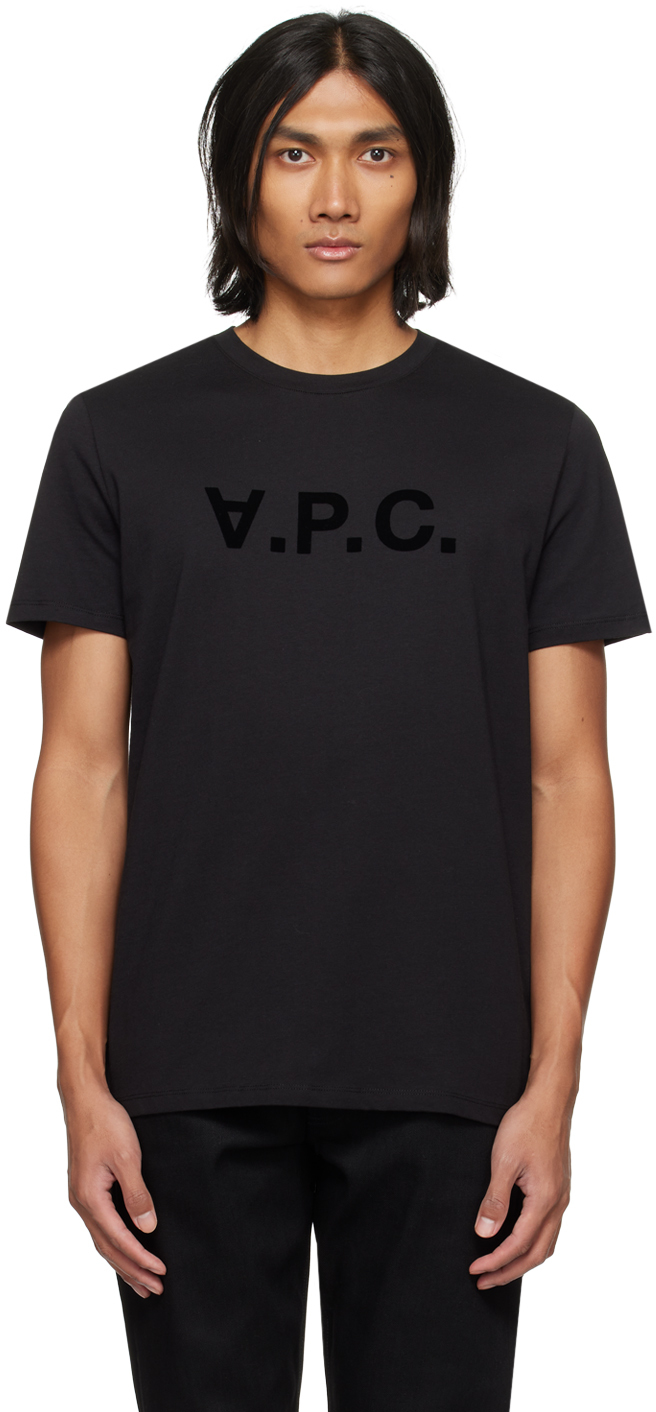 A.p.c. Black Vpc T-shirt In Lzz Black