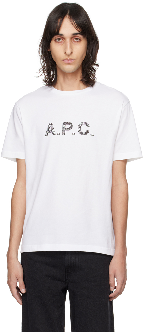 【関税込み】A.P.C. ホワイト James Tシャツ A.P.C.のホワイト James Tシャツがセール中