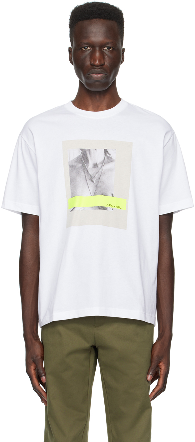 White Natacha Ramsay-Levi Edition T-Shirt by A.P.C. on Sale