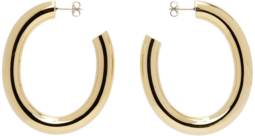 Gold Curve Earrings