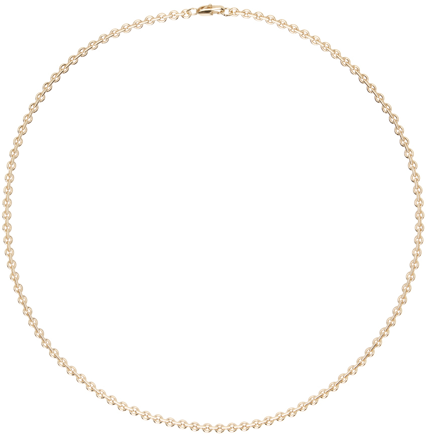 Laura Lombardi Gold Pina Chain Necklace In Brass