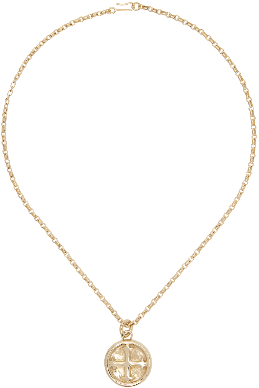 Laura Lombardi Gold Ams Edition St Basil Necklace In Brass