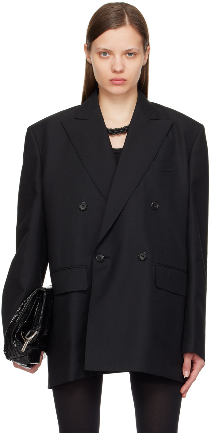 Black Open Back Blazer