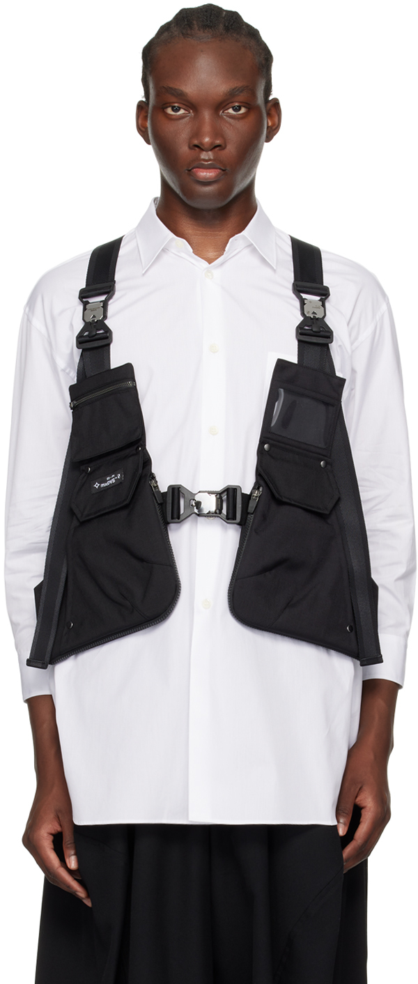 Shop Junya Watanabe Black Mxdvs Edition Cargo Vest