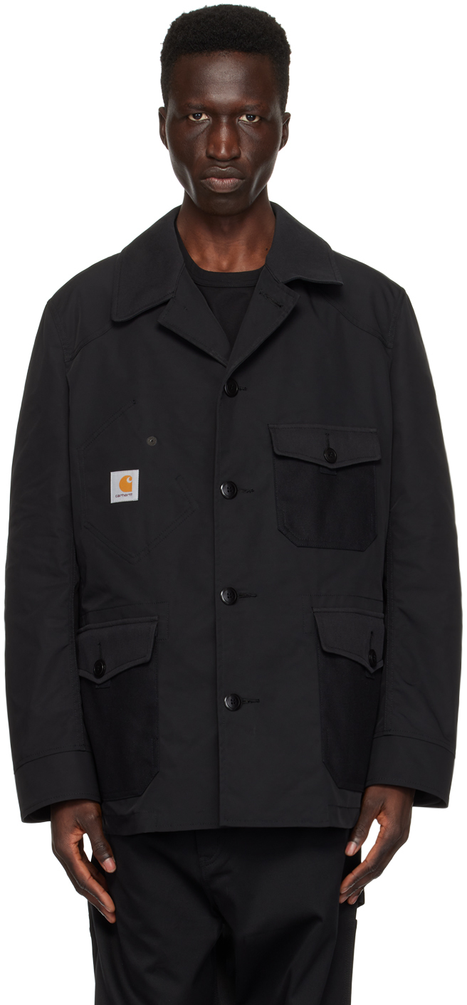 Shop Junya Watanabe Black Carhartt Work In Progress Edition Jacket In Blk X Blk