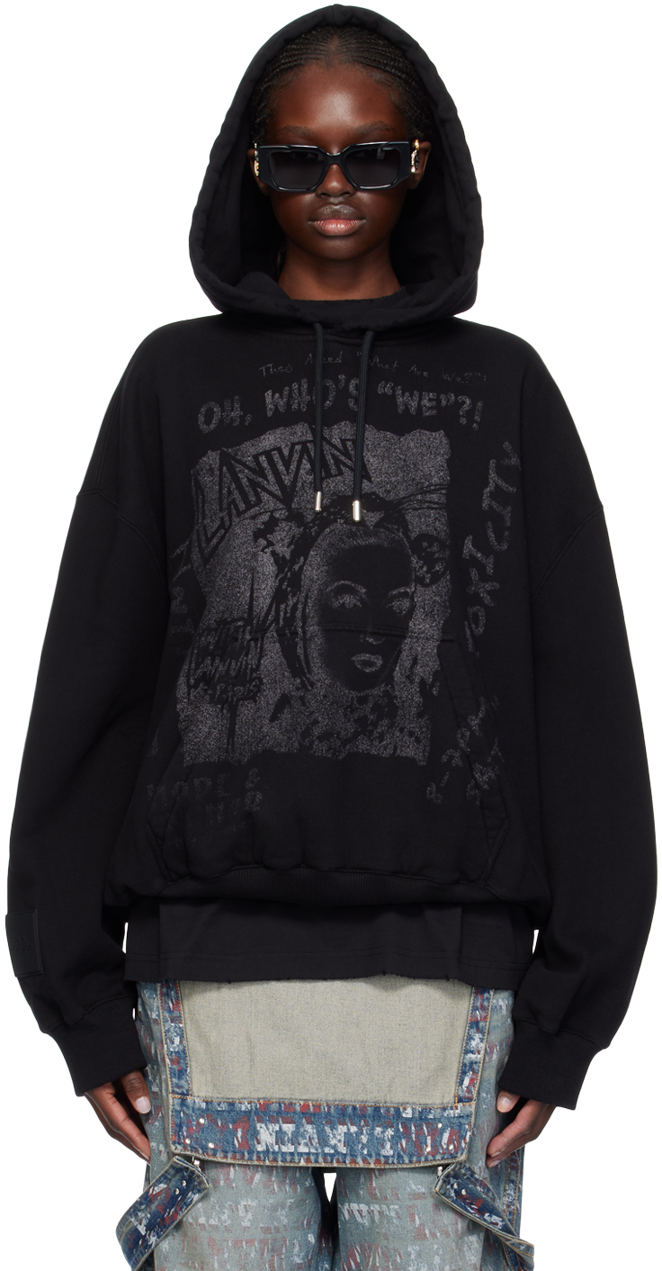 Black Future Edition Hoodie by Lanvin on Sale