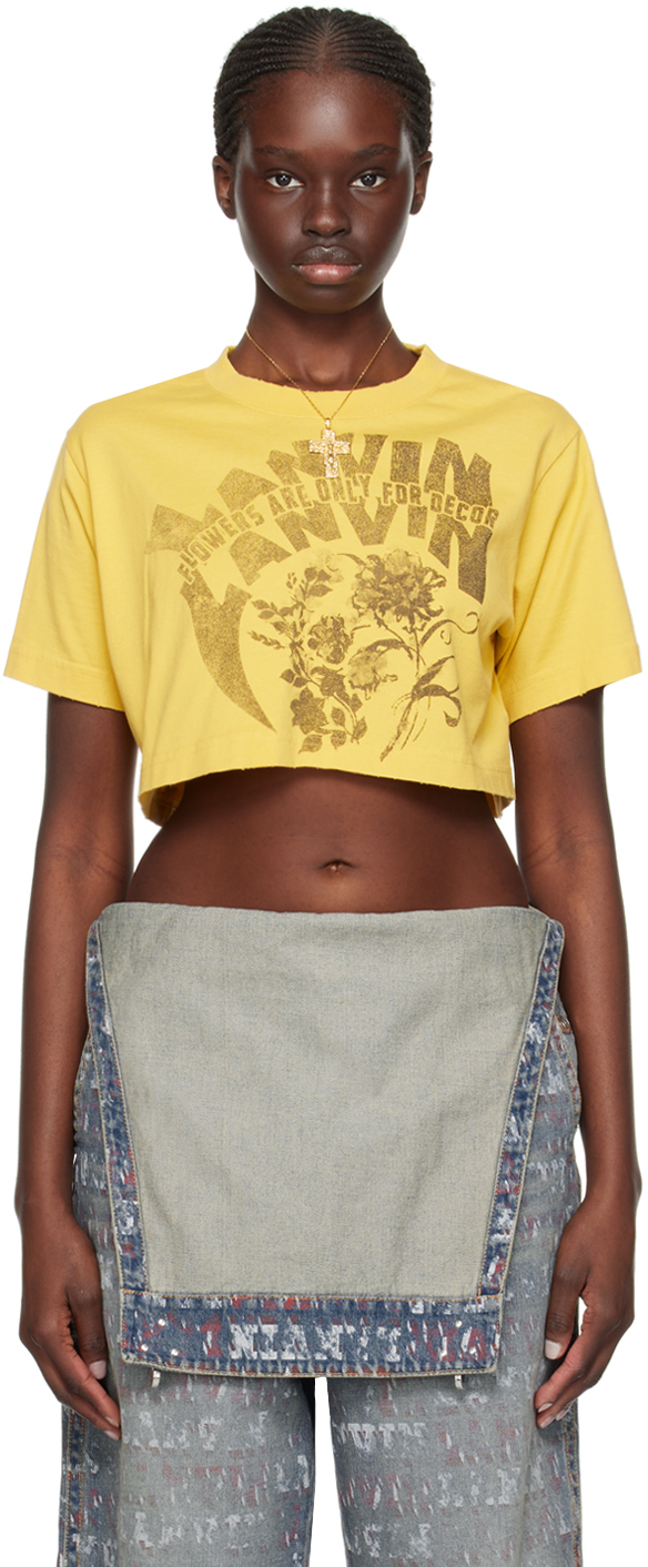 Shop Lanvin Yellow Future Edition T-shirt In Corn