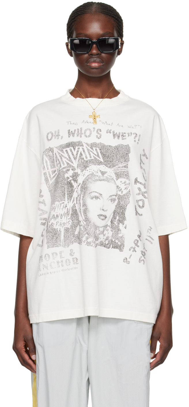 Shop Lanvin Off-white Future Edition T-shirt In White Mustang