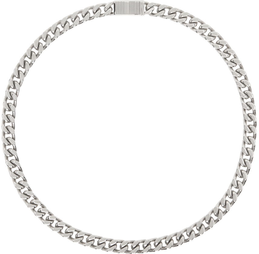 Vtmnts Silver Curb Chain Necklace