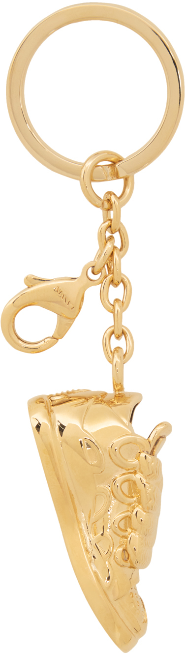 Gold Curb Sneakers Key Chain