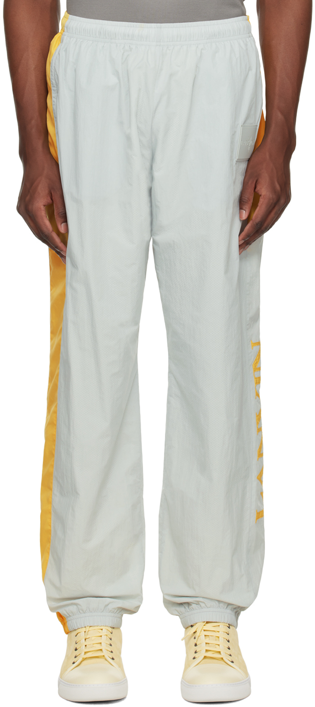 Lanvin Gray & Yellow Future Edition Sweatpants