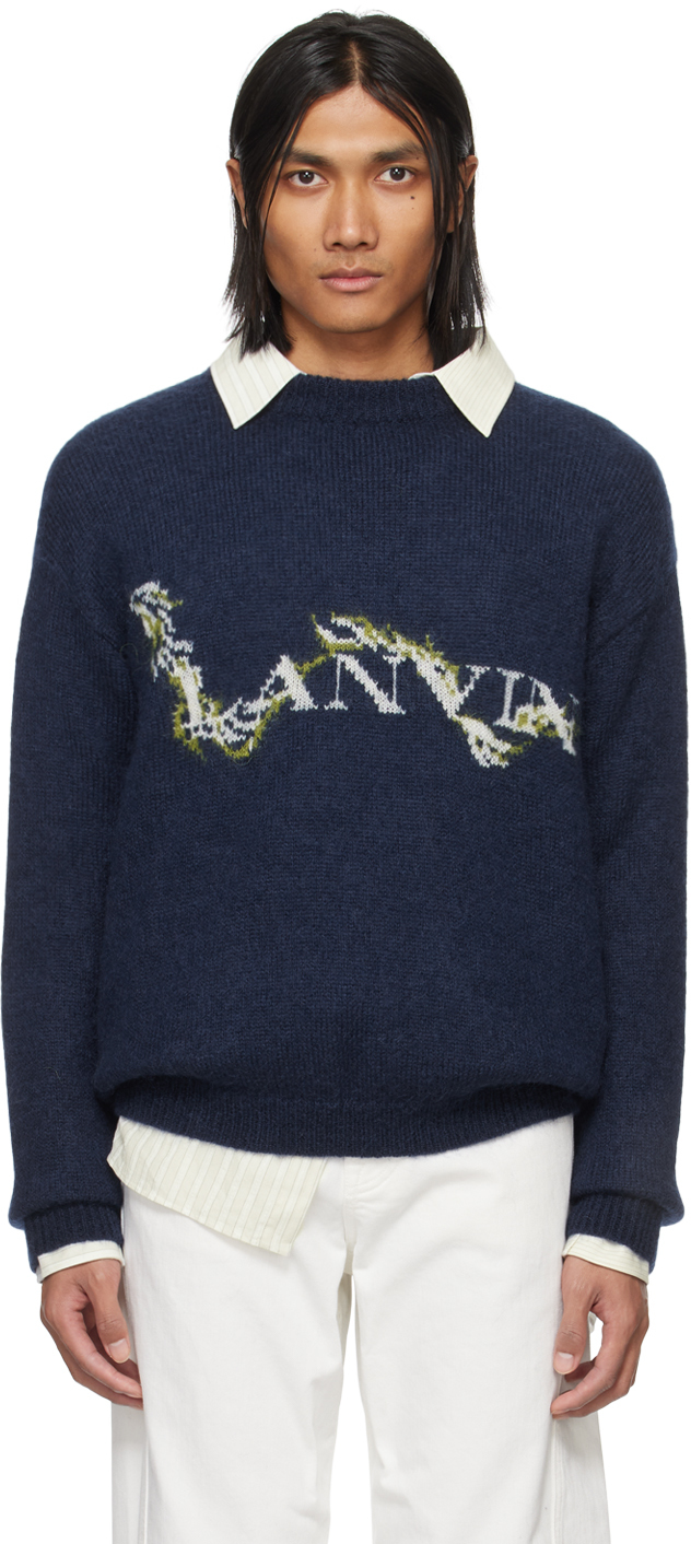 Navy Mohair Sweater