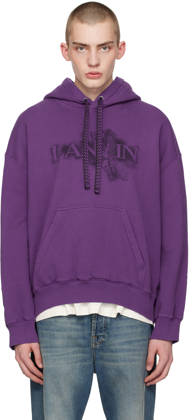 Shop Lanvin Purple Future Edition Hoodie In Purple Reign 750