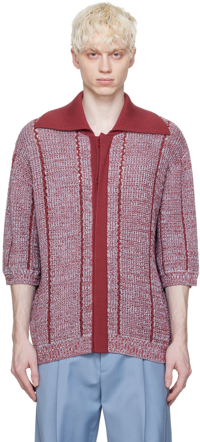 Lanvin Red Loose-fitting Polo In 30s1 Red/multi