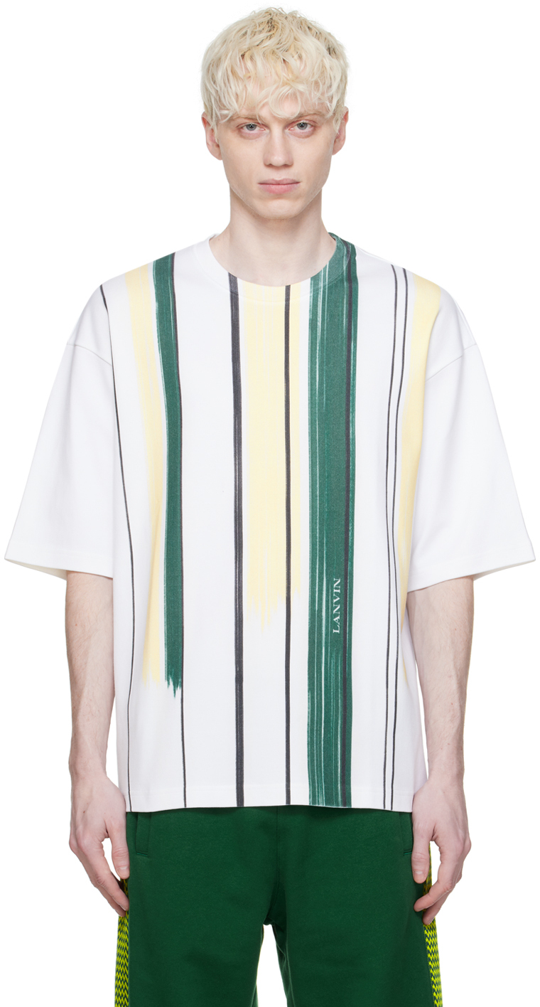 Lanvin Shirt Striped Drawing Blue & White main image 0