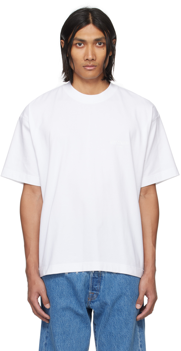 Vtmnts White Embroidered T-shirt