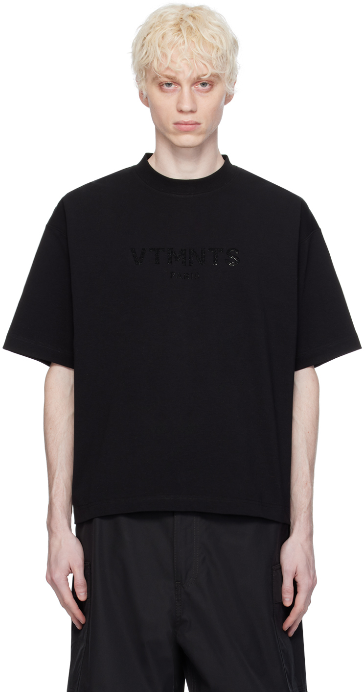 Shop Vtmnts Black Crystal T-shirt