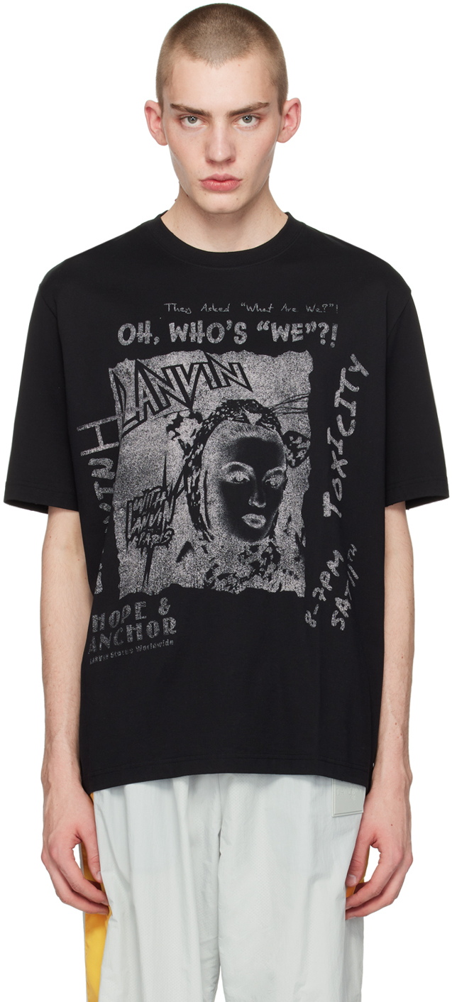 Shop Lanvin Black Future Edition T-shirt In Black 10