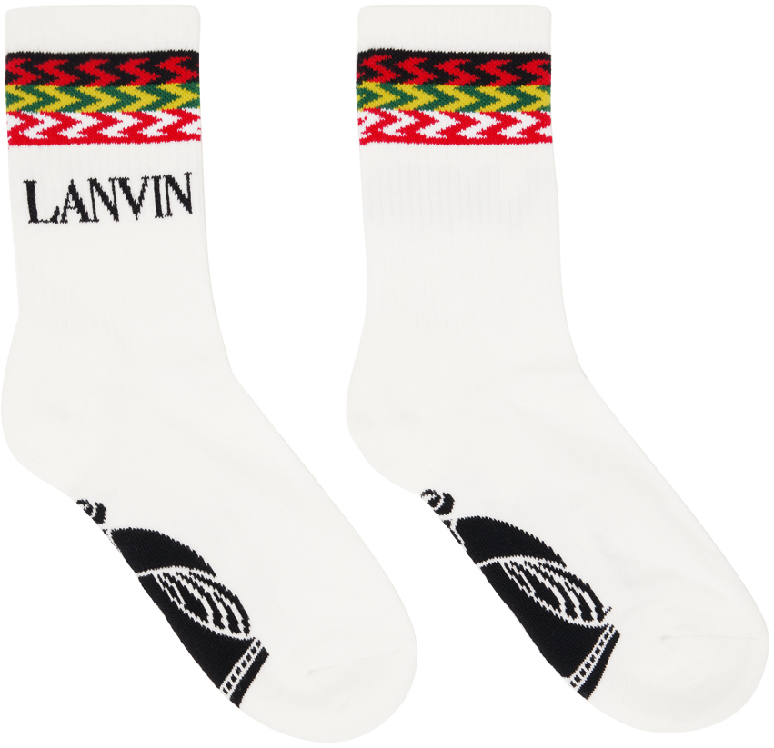 Lanvin Kerb Socks In White